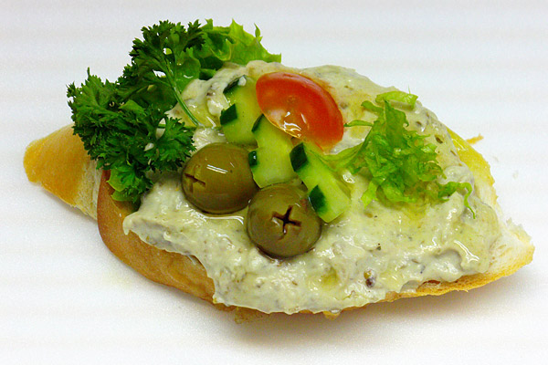 Padlizsán krémes szendvics